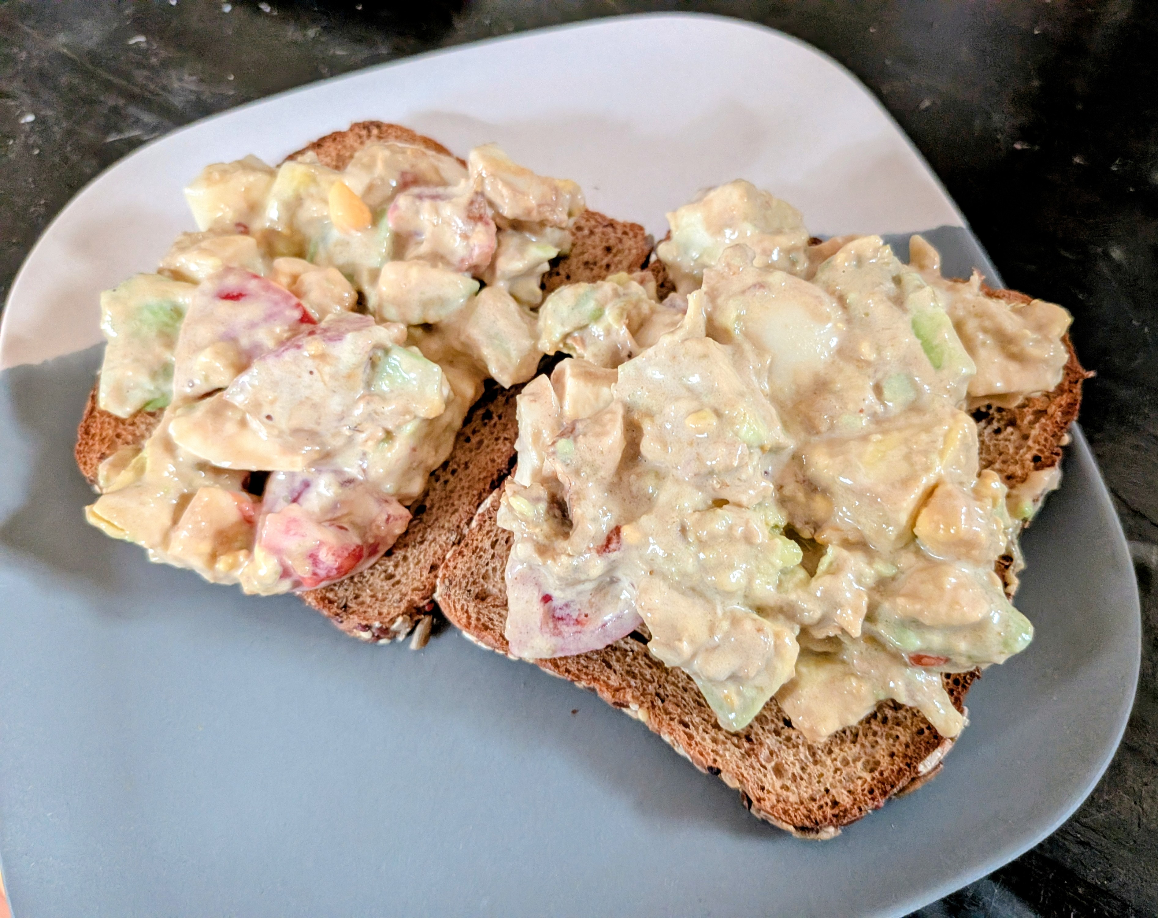 Avocado Egg Salad on Toast