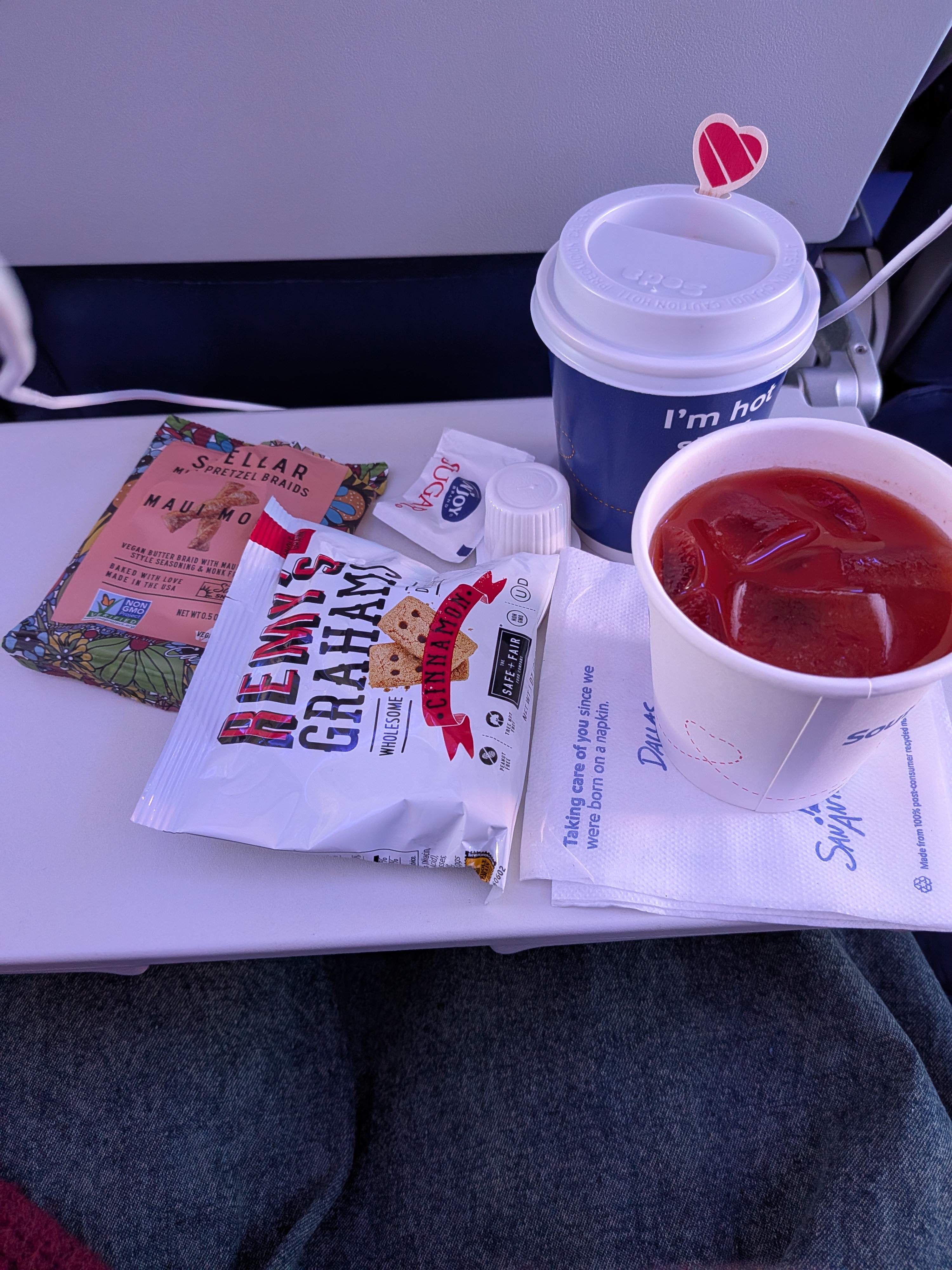 Airplane snacks